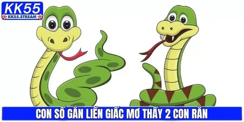 Con số liên kết khi mơ thấy 2 con rắn